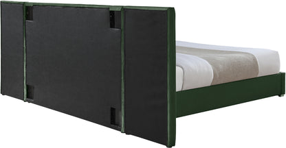 Joy Green Velvet King Bed K