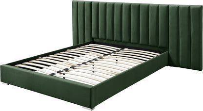 Joy Green Velvet King Bed K