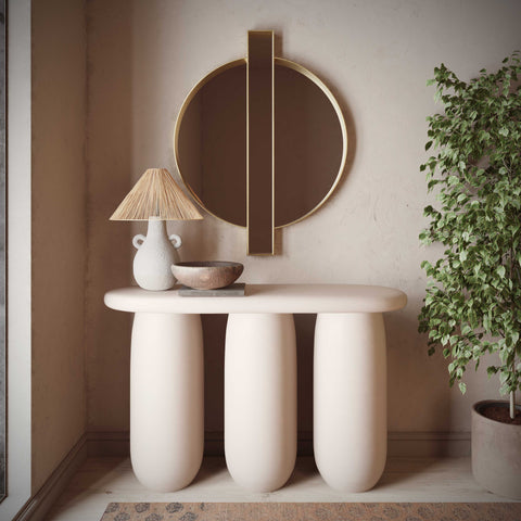 Delphine Savoy 49" Textured Console Table - image 2