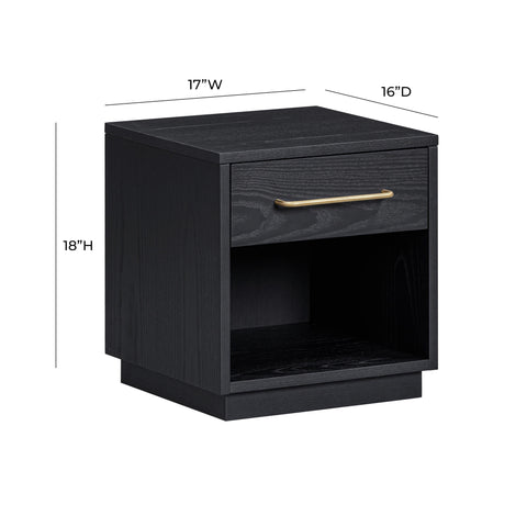 Giselle Navarre 17" Wood Nightstand With Drawer - image 8