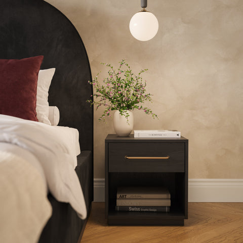 Giselle Navarre 17" Wood Nightstand With Drawer - image 9