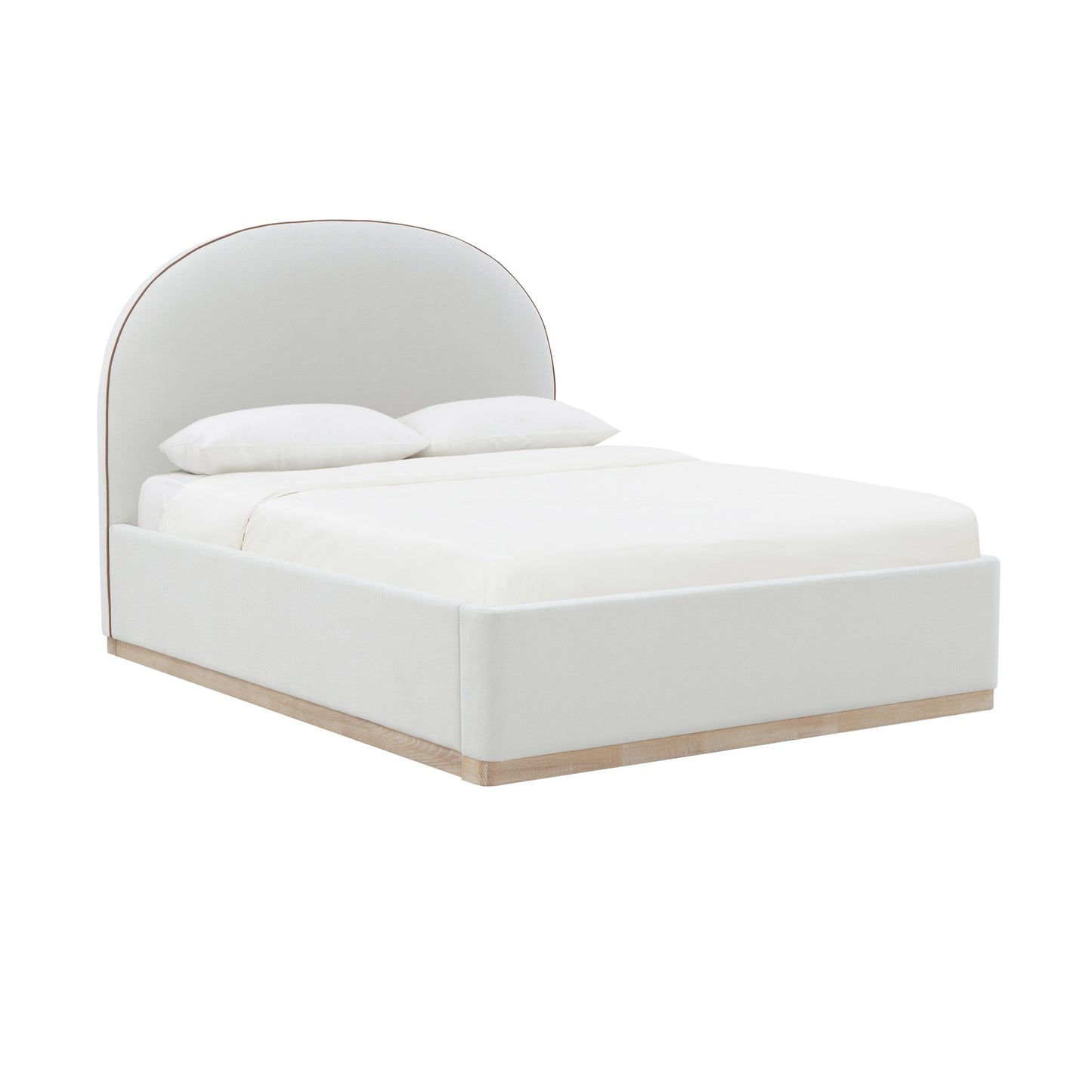 jessie cream velvet queen bed