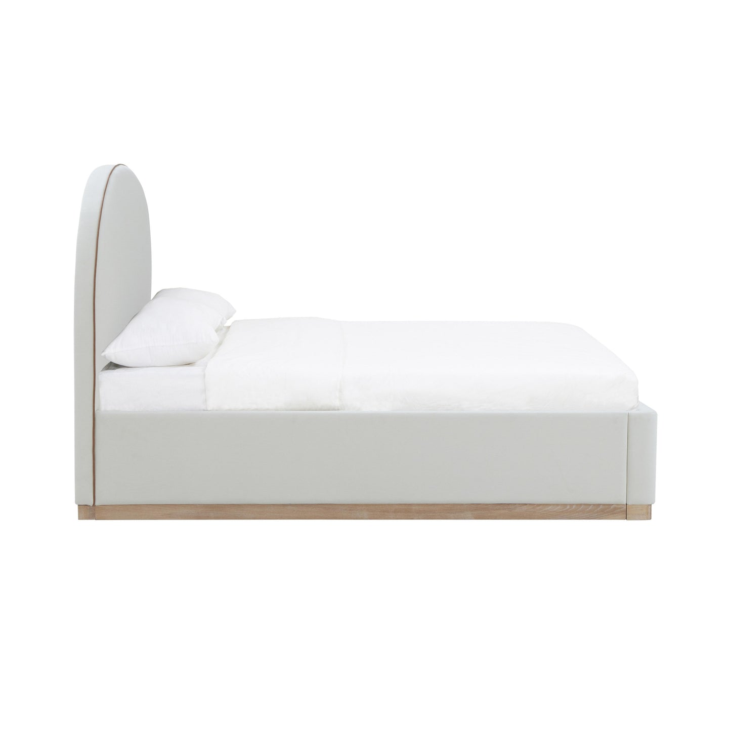 jessie cream velvet queen bed