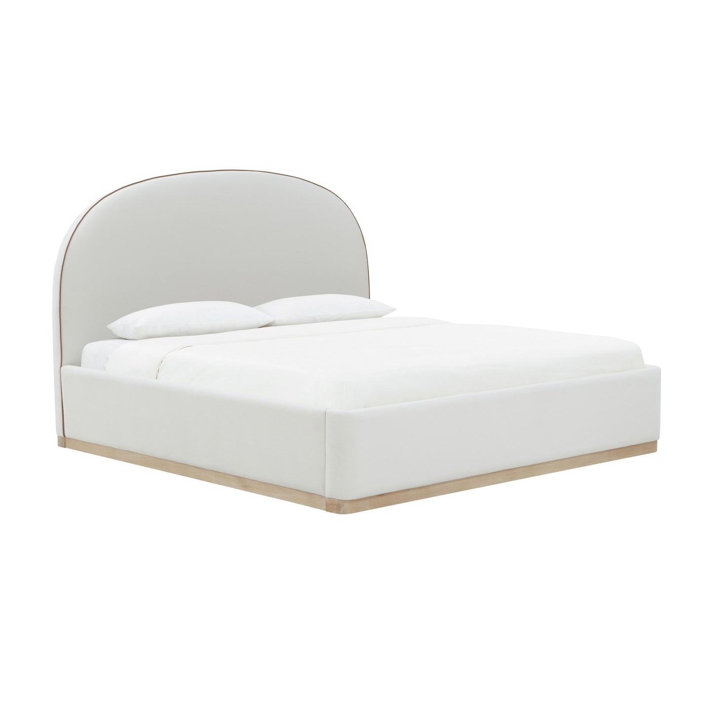 jessie cream velvet king bed