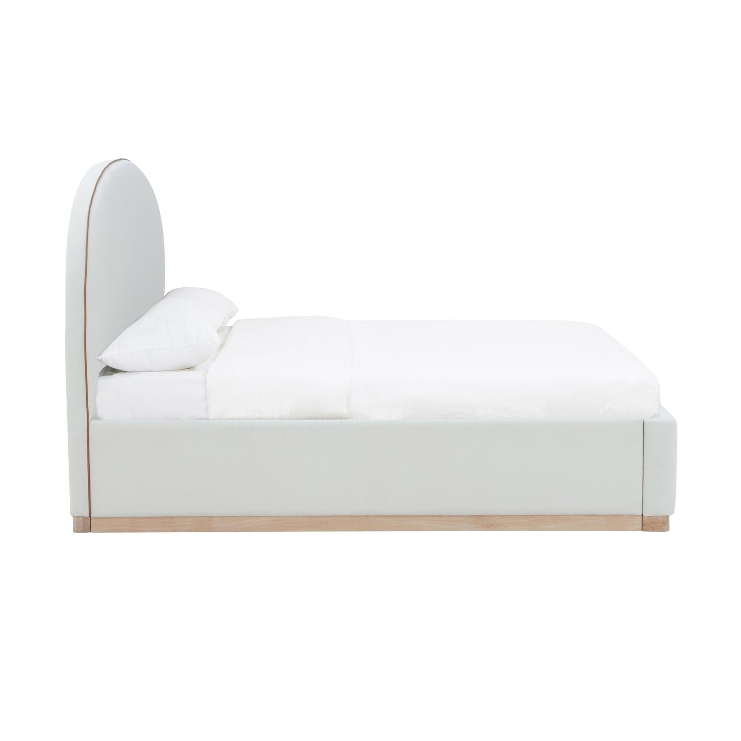 jessie cream velvet king bed