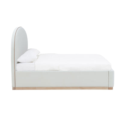 Jessie Cream Velvet King Bed