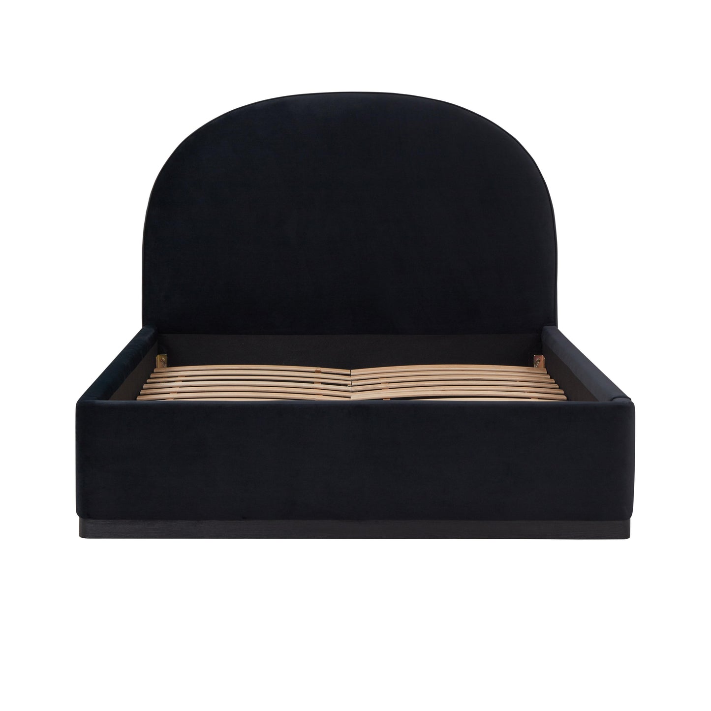 jessie black velvet queen bed