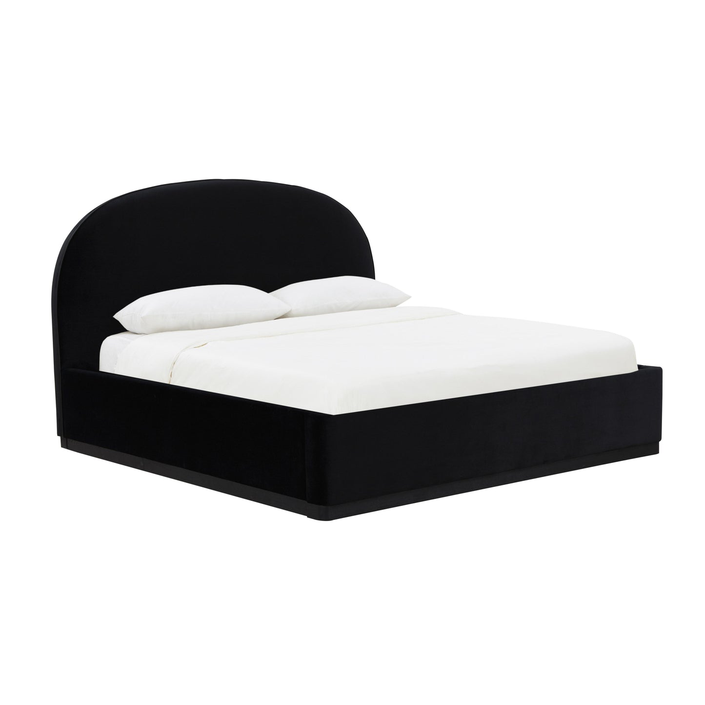 jessie black velvet king bed