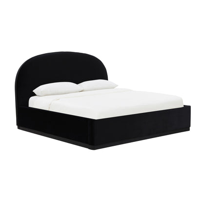 Jessie Black Velvet King Bed