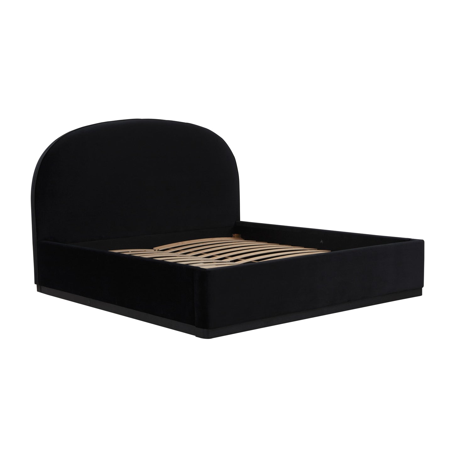 jessie black velvet king bed