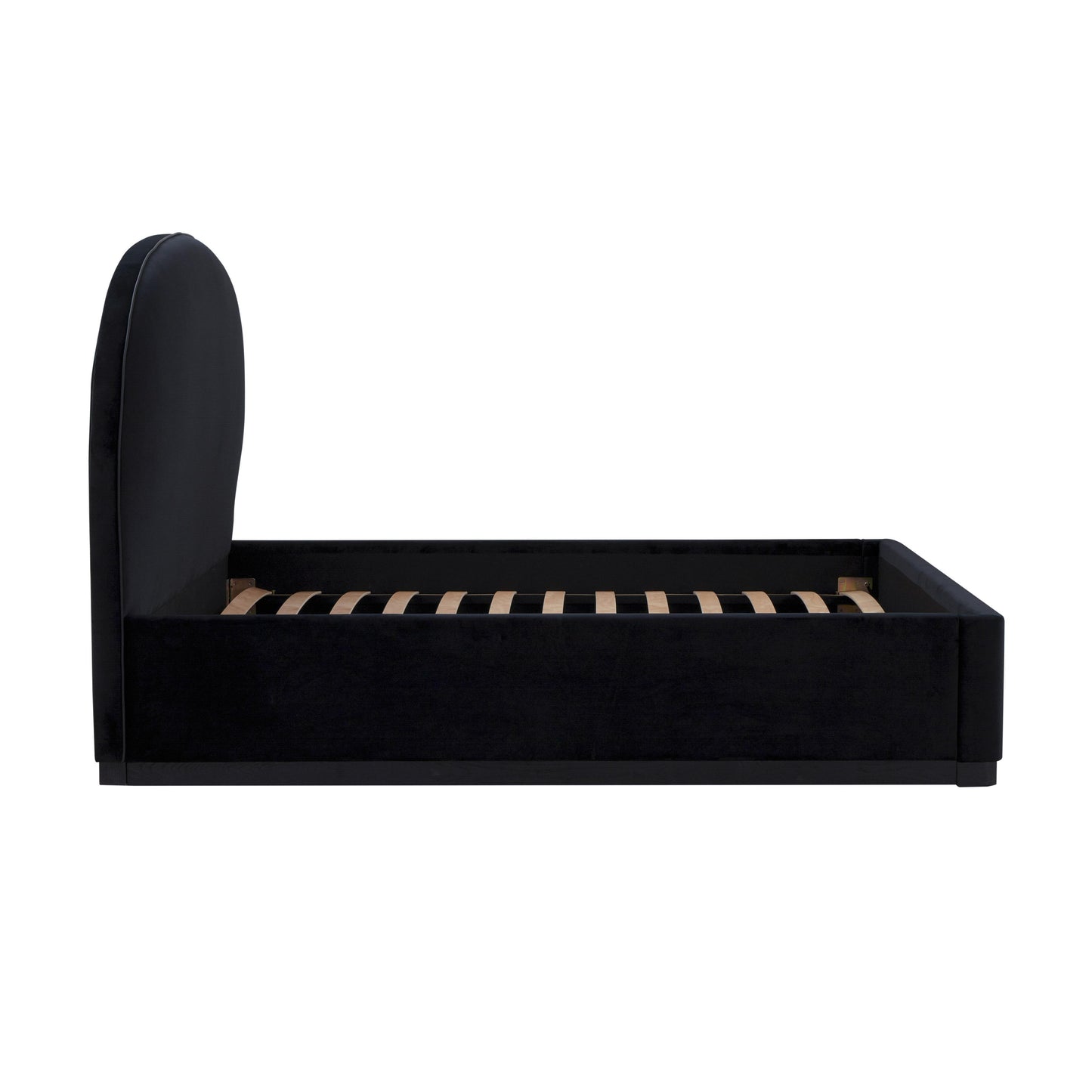 jessie black velvet king bed