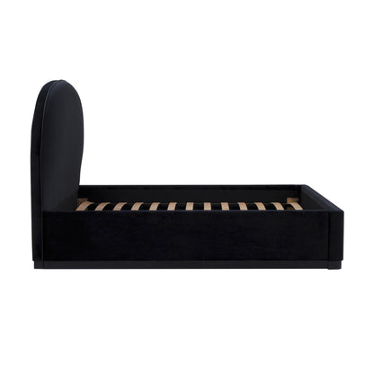 Jessie Black Velvet King Bed