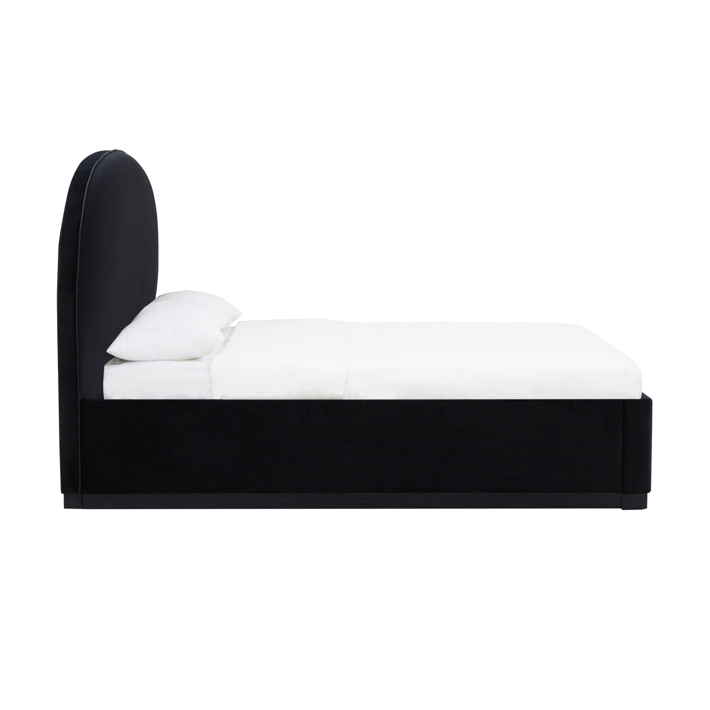 jessie black velvet king bed