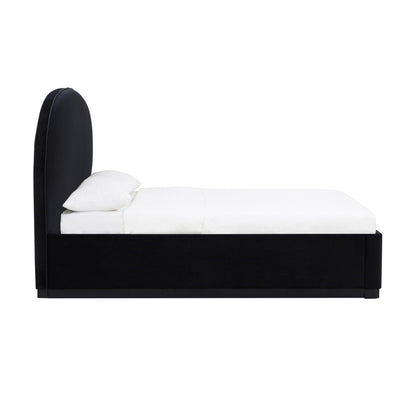 Jessie Black Velvet King Bed