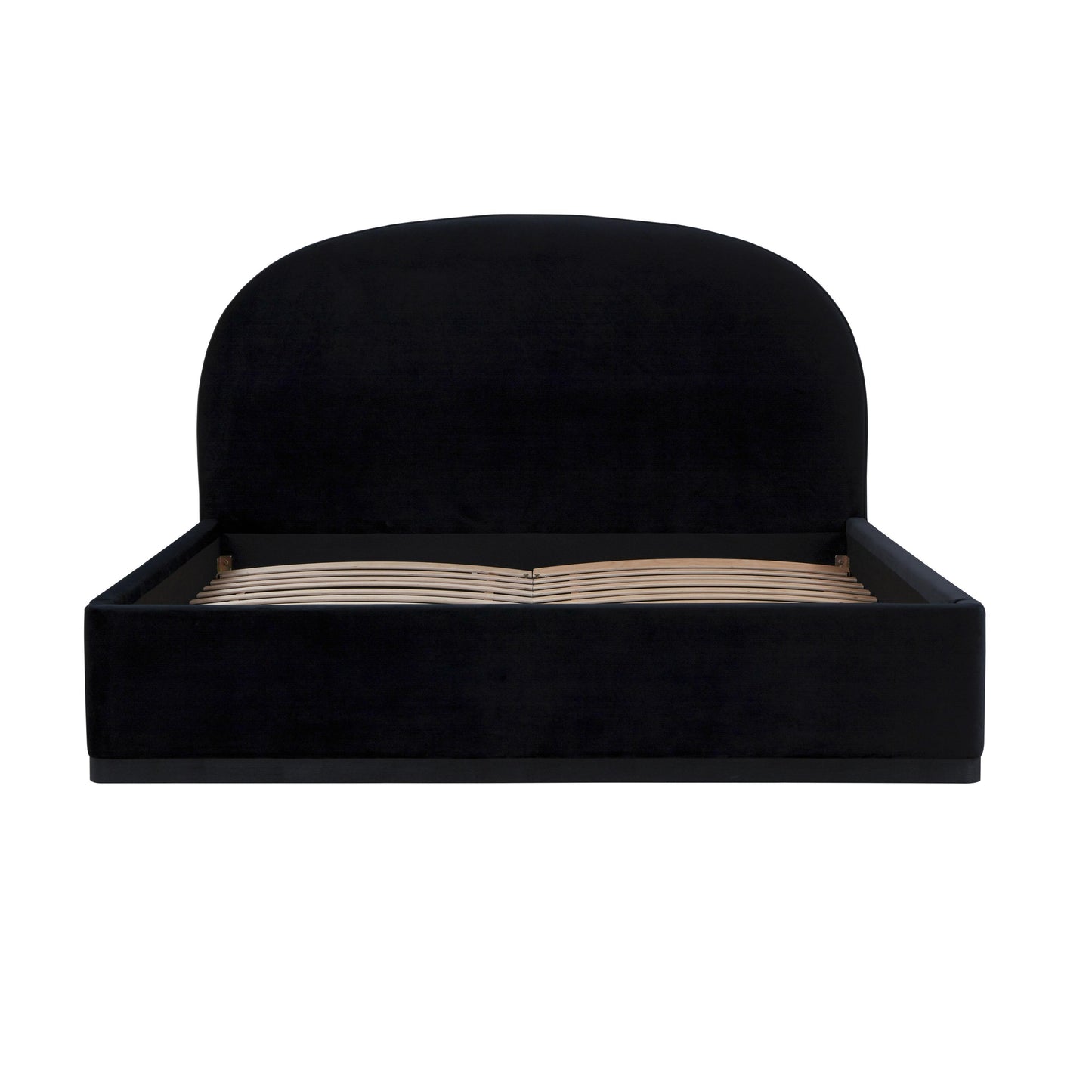 jessie black velvet king bed