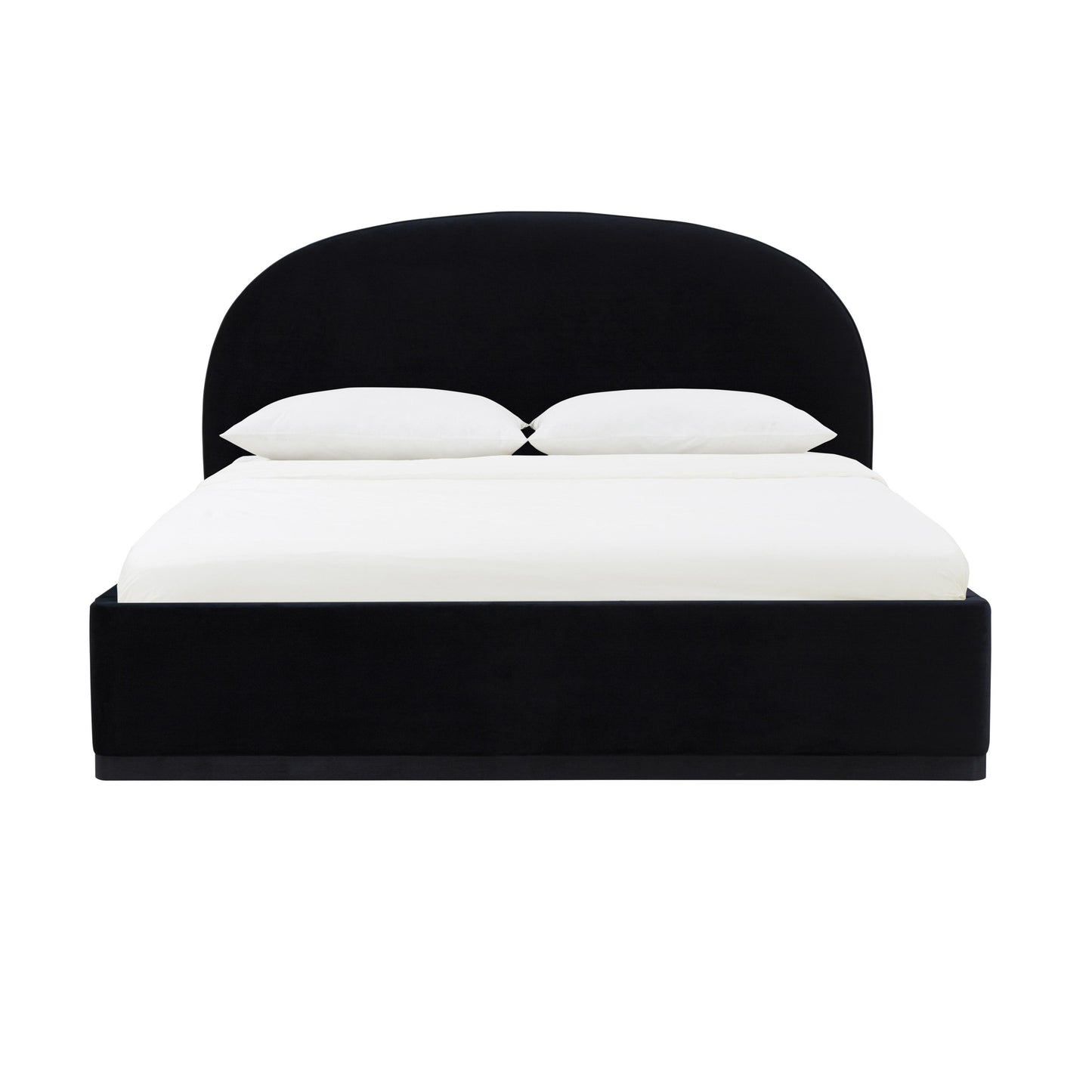 jessie black velvet king bed