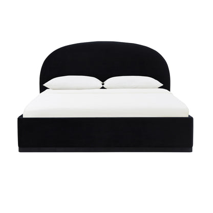 Jessie Black Velvet King Bed