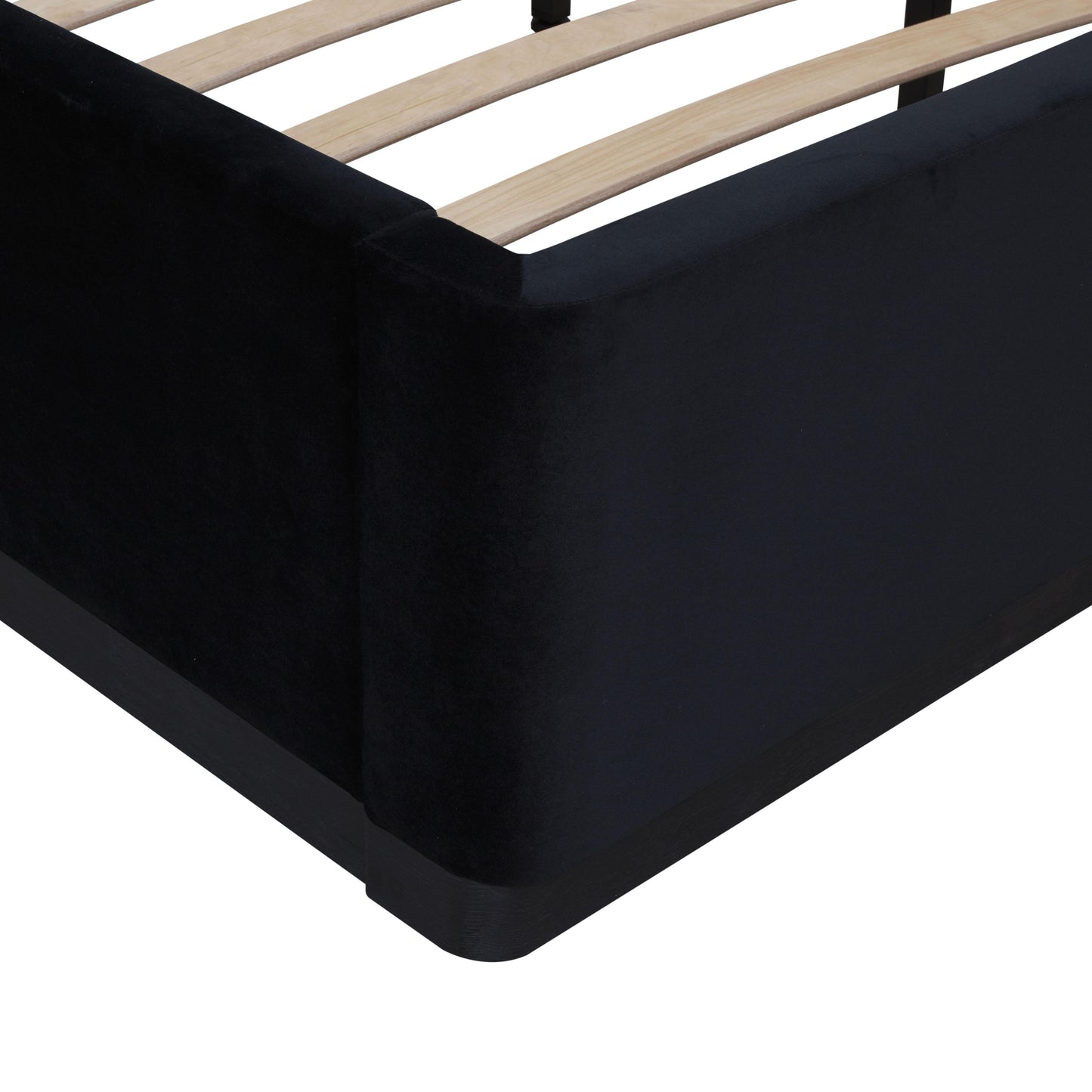 jessie black velvet king bed