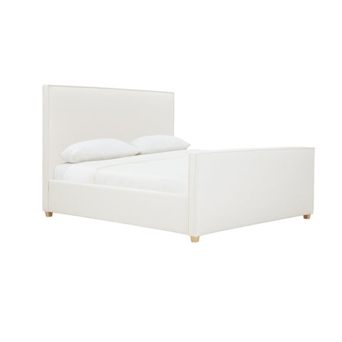 Amelie Castaigne Ivory Contract-Grade Fabric Upholstered Bed - image 1