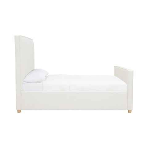 Amelie Castaigne Ivory Contract-Grade Fabric Upholstered Bed - image 3
