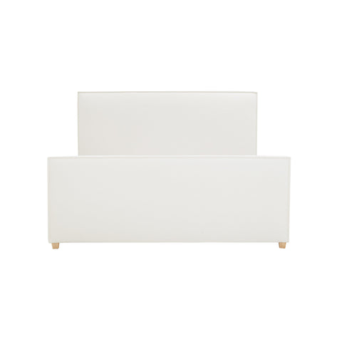 Amelie Castaigne Ivory Contract-Grade Fabric Upholstered Bed - image 4