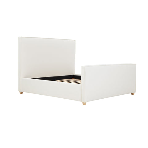 Amelie Castaigne Ivory Contract-Grade Fabric Upholstered Bed - image 5