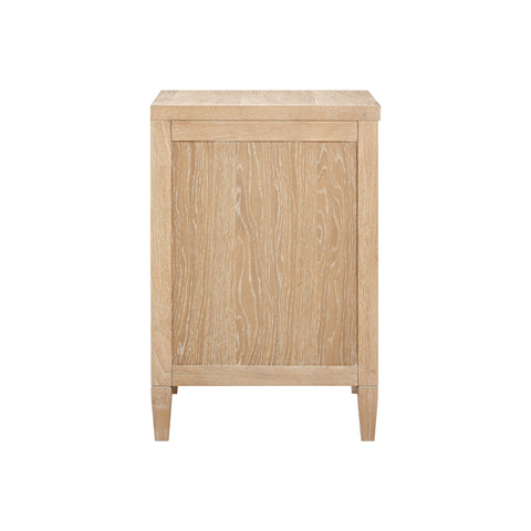 Amelie Castaigne 30" Whitewashed Oak Wood 2-Drawer Nightstand - image 6