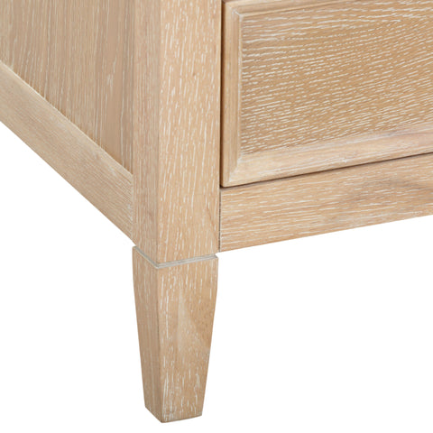 Amelie Castaigne 30" Whitewashed Oak Wood 2-Drawer Nightstand - image 10