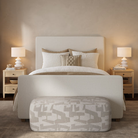 Amelie Castaigne 20" Whitewashed Oak Wood 2-Drawer Nightstand - image 2
