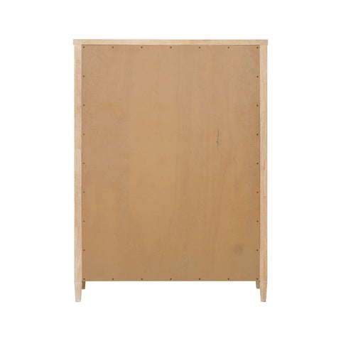 Amelie Castaigne 40" Whitewashed Oak Wood 7-Drawer Chest - image 4