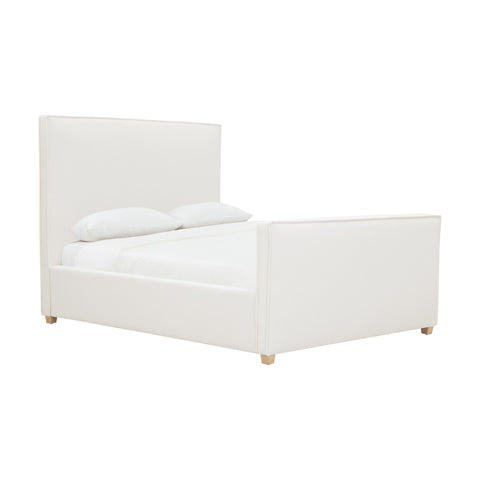 Amelie Castaigne Ivory Contract-Grade Fabric Upholstered Bed - image 3