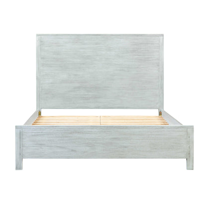 Lottie Grey Washed Wooden Queen Bed