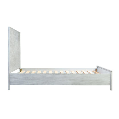 Lottie Grey Washed Wooden King Bed