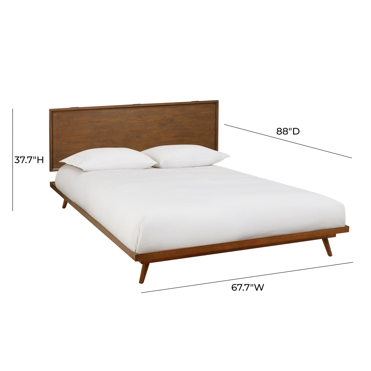 kimi pecan queen bed