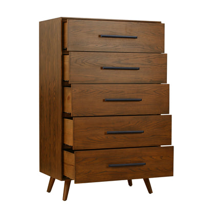 Kimi Pecan 5 Drawer Chest