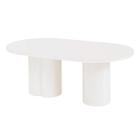 Elodie Fontaine 79" Lacquer Oval Dining Table - image 3