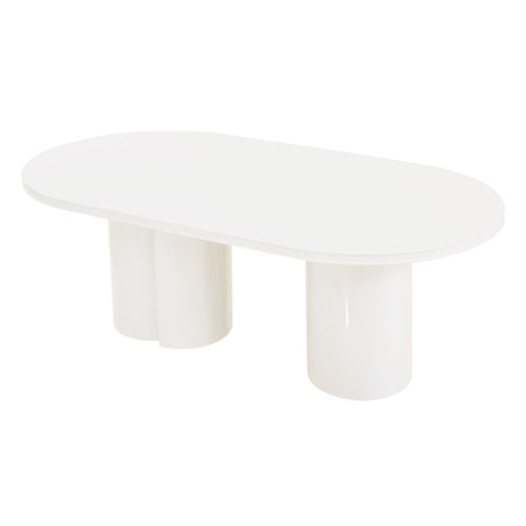 Elodie Fontaine 79" Lacquer Oval Dining Table - image 5