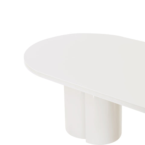 Elodie Fontaine 79" Lacquer Oval Dining Table - image 6