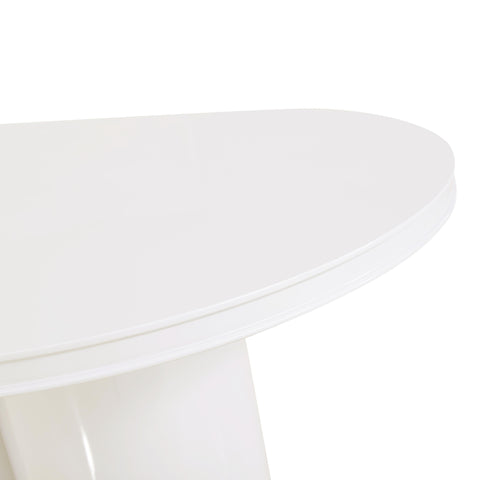 Elodie Fontaine 79" Lacquer Oval Dining Table - image 7