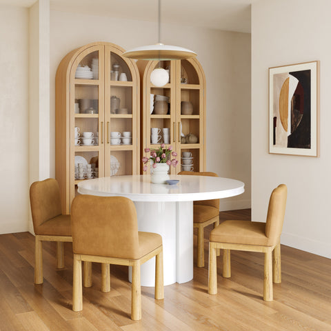 Elodie Fontaine 47" Lacquer Round Dining Table - image 2