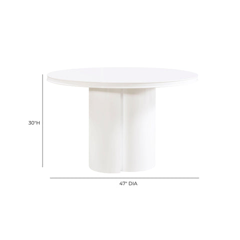 Elodie Fontaine 47" Lacquer Round Dining Table - image 7
