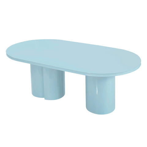 Elodie Fontaine 79" Lacquer Oval Dining Table - image 4