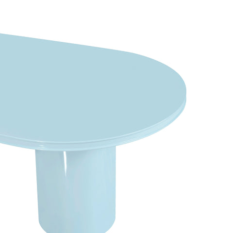 Elodie Fontaine 79" Lacquer Oval Dining Table - image 5