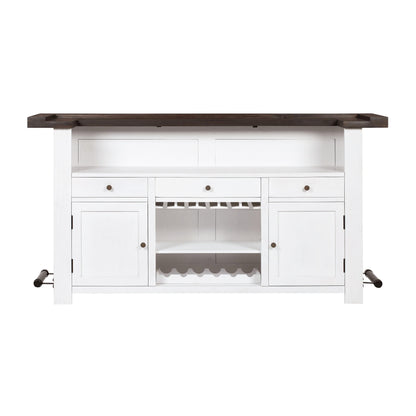 Dente Distressed White Bar