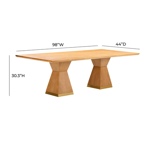 Isabelle Provence 98" Wood Rectangular Dining Table - image 7
