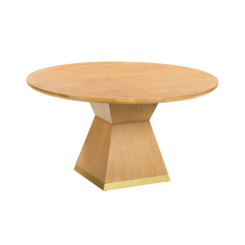 Isabelle Provence 56" Wood Round Dining Table - image 1