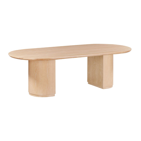 Giselle Navarre 102" Wood Oval Dining Table - image 1