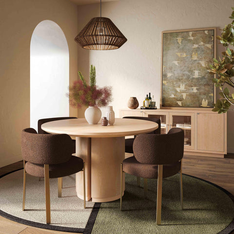 Giselle Navarre 48" Wood Round Dining Table - image 2