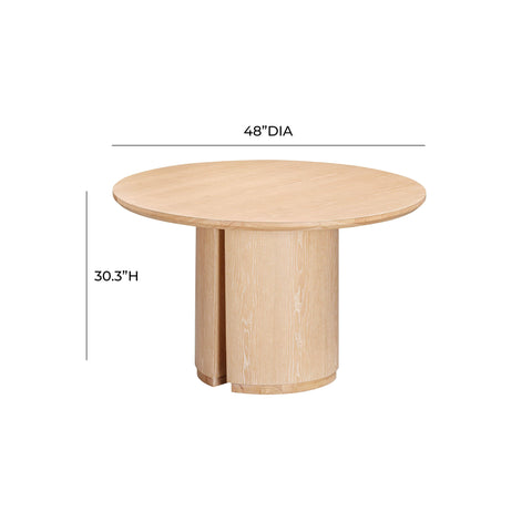 Giselle Navarre 48" Wood Round Dining Table - image 6