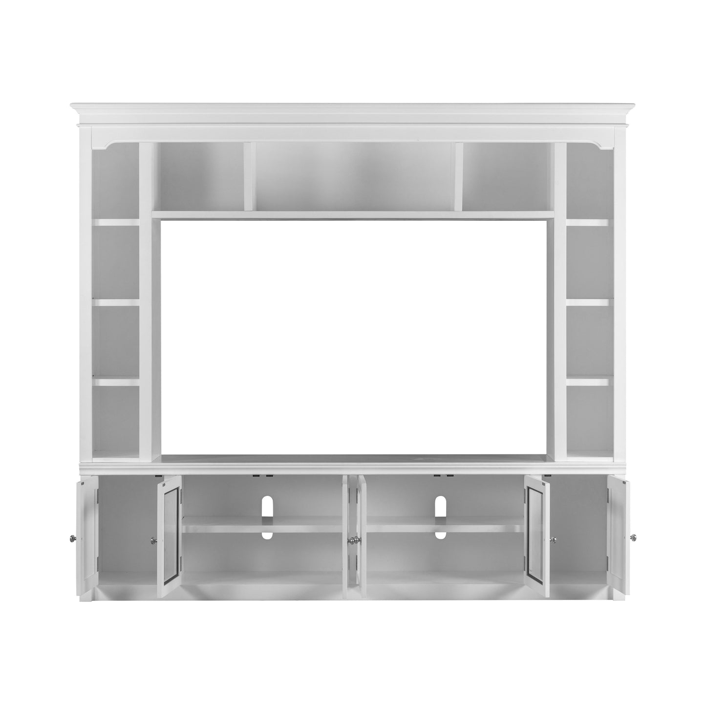 presby white entertainment center for tvs up to 75"